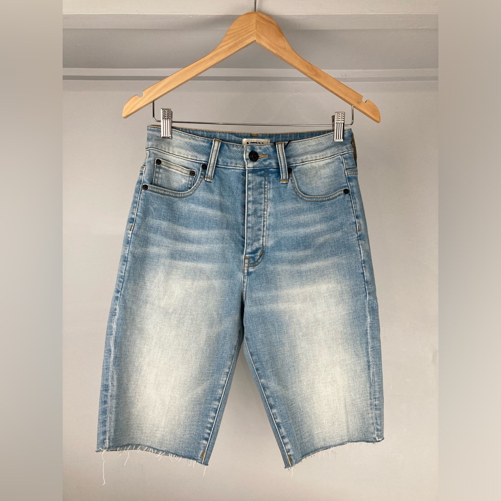 Neon Denim | Jean shorts with Raw Edge (Cut-off )| size 27